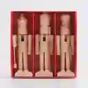 Cascanueces Miro Christmas 3 Ud 1x13cm Crema Madera