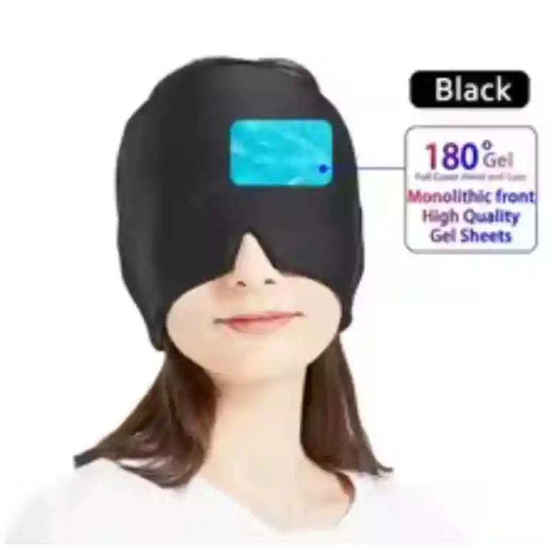 Gorro Gel Frio Calor Alivio Migraña Dolor De Cabeza Antifaz