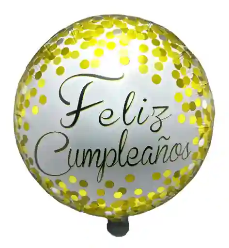 Globo Feliz Cumpleaños (inflado Con Helio)