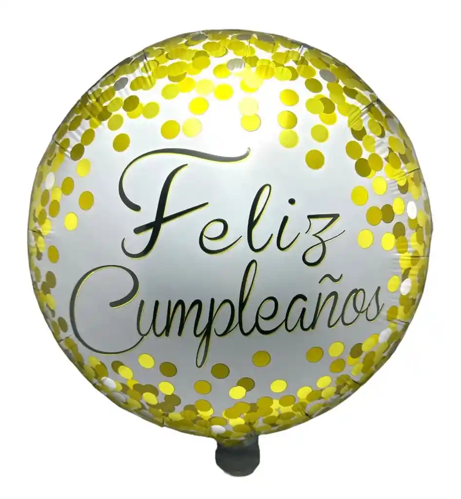 Globo Feliz Cumpleaños (inflado Con Helio)