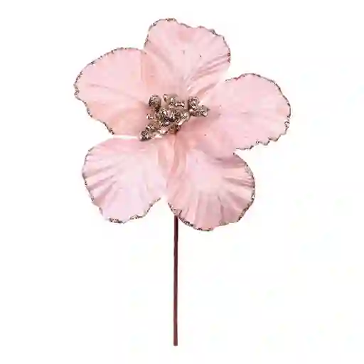 Flor Santini Poinsettia 25cm Blanco Poliester