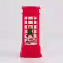 Bola De Agua Miro Christmas Con Luz 5x12cm Rojo Poliresina