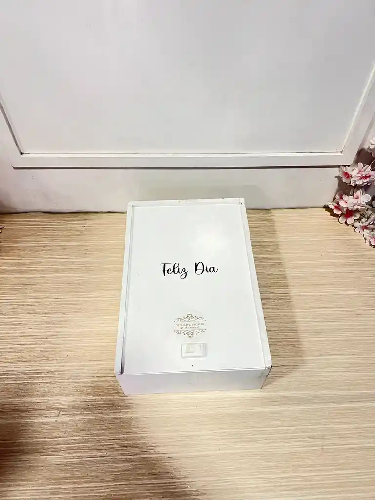 Caja Cafetera De Madera Con Prensa Francesa Y Mug