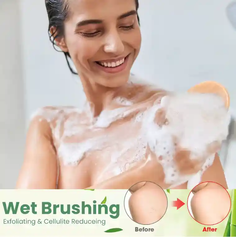 Cepillo De Cerda Naturales Para Exfoliar La Piel						