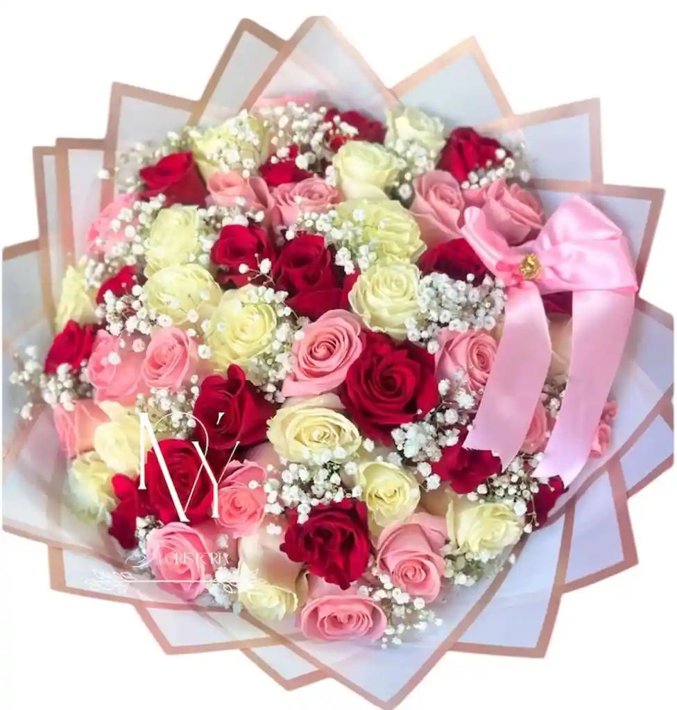 Flores Rosas X100 Mi Princesa