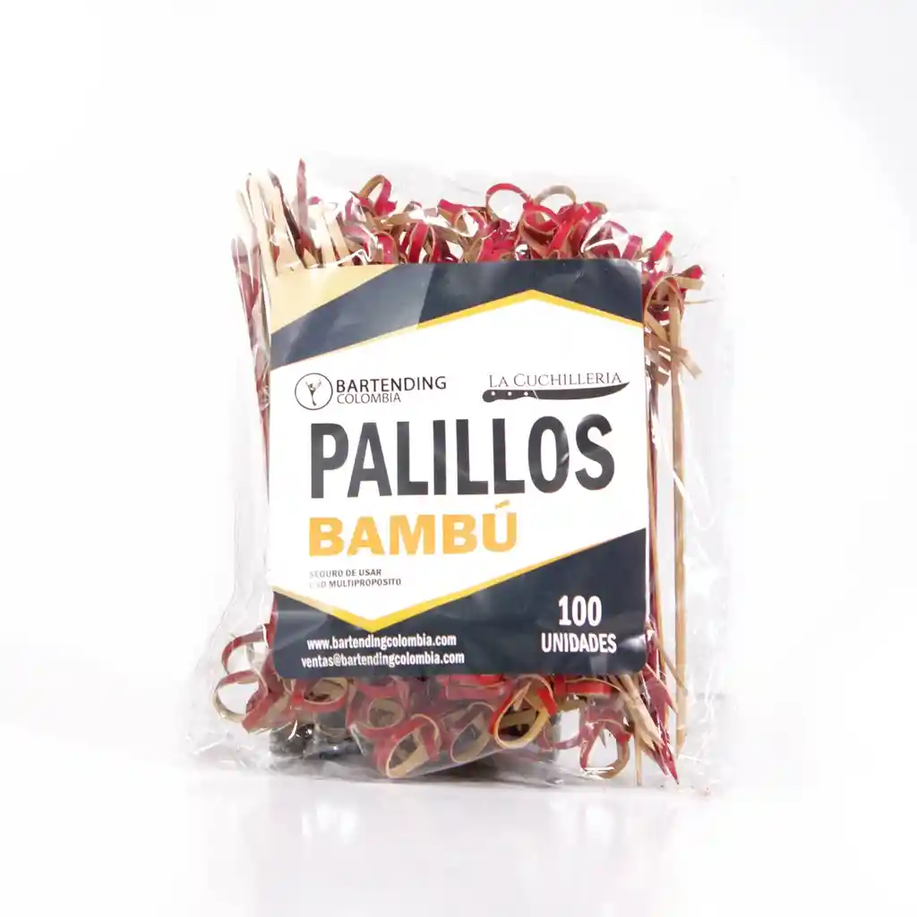 Palillo Bambu Rojo X100