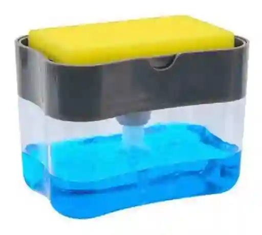 Dispensador De Jabón Lavaplatos Con Esponja