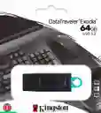 Memoria Usb 64gb, 3.2 Kingston Data Traveler Exodia Negro / Compuvirtual