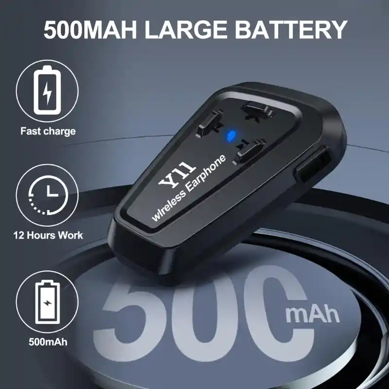 Intercomunicador Casco Moto Audifonos Y11 Bluetooth