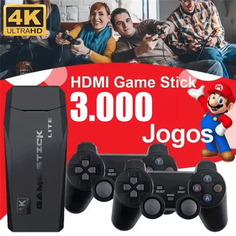 Consola De Juegos Retro Inalambrica 4k Hdmi Game Stick 2.4g