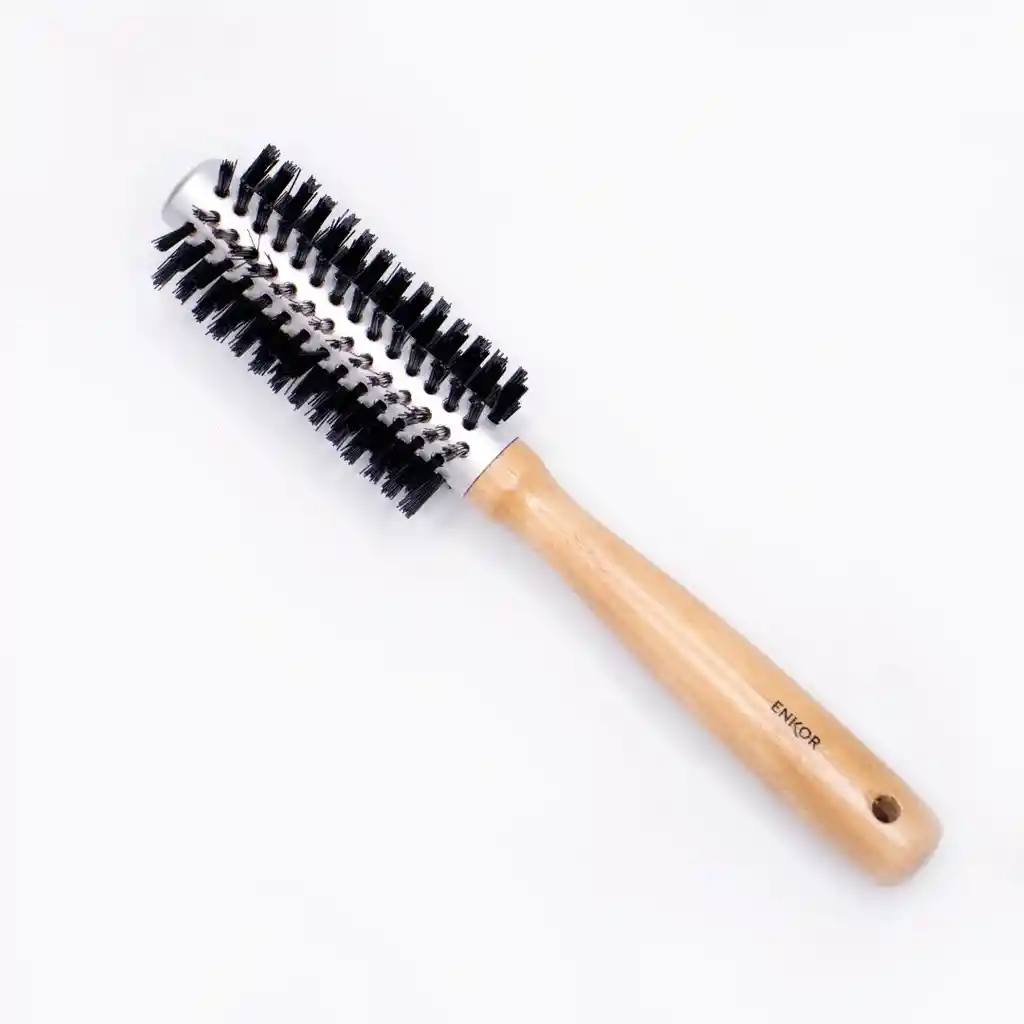 Cepillo Termico Mango Madera Enkor Hair Brush Ref: 33030