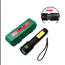 Linterna Led Mediana Recargable Con Zoom - 6 Modos De Luz / Ref: 618