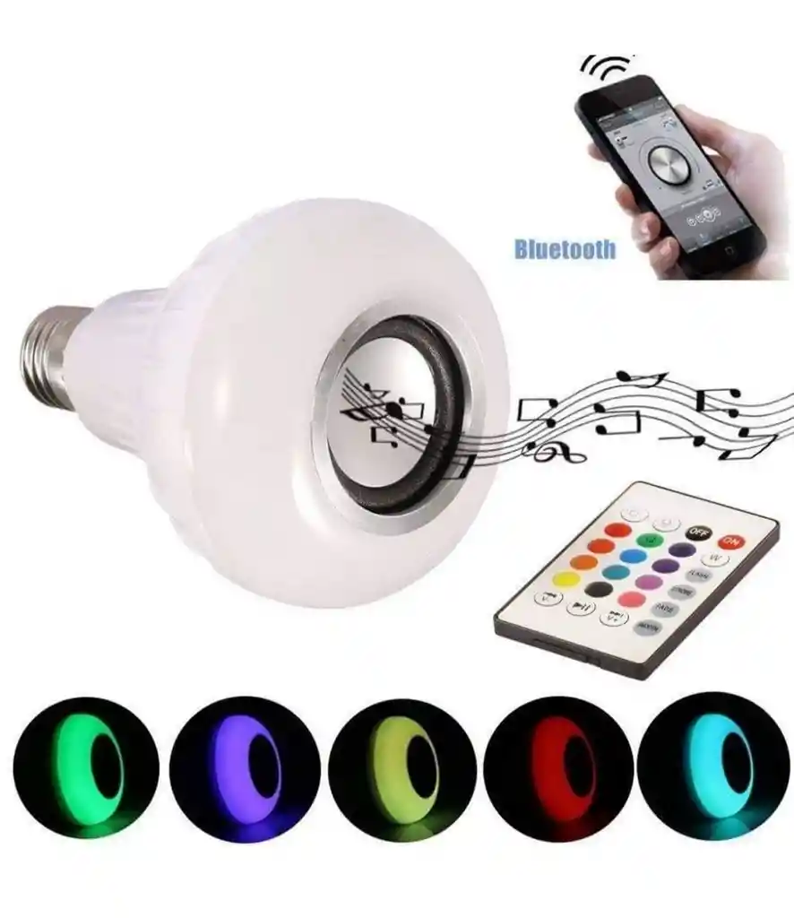 Bombillo Ledmulticolor Parlante + Control Remoto