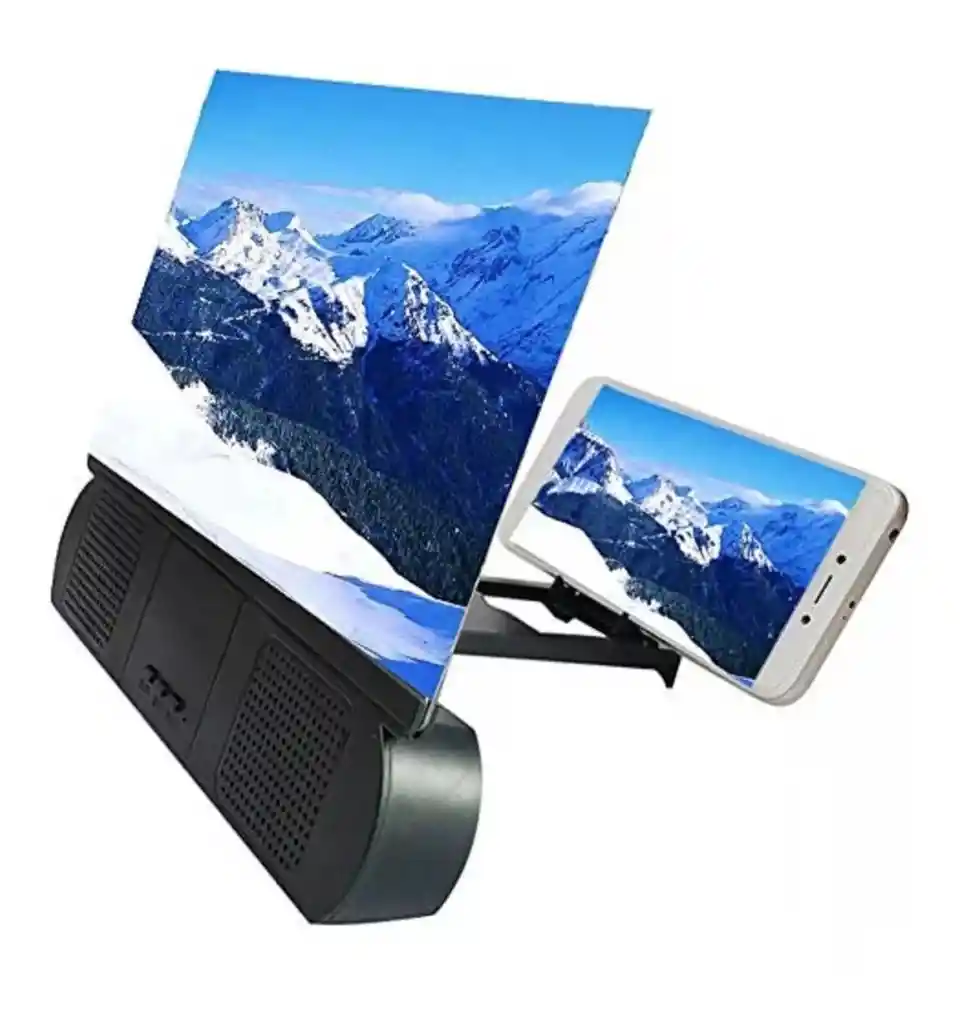 Amplificador De Imagen Lupa Celular 3d Bluetooth 12 Pulgadas