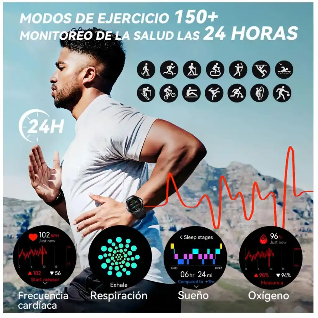 Reloj Smartwatch Cubot Gt1 Gps 1.43in Amoled Llamadas Bt