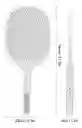 Raqueta Mosquitos Insectos Led Base Color Blanco 110v