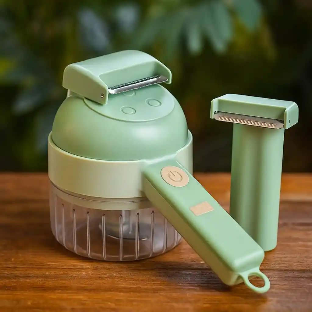 Cortador Eléctrico De Carne Y Verduras 4 En 1 Portátil