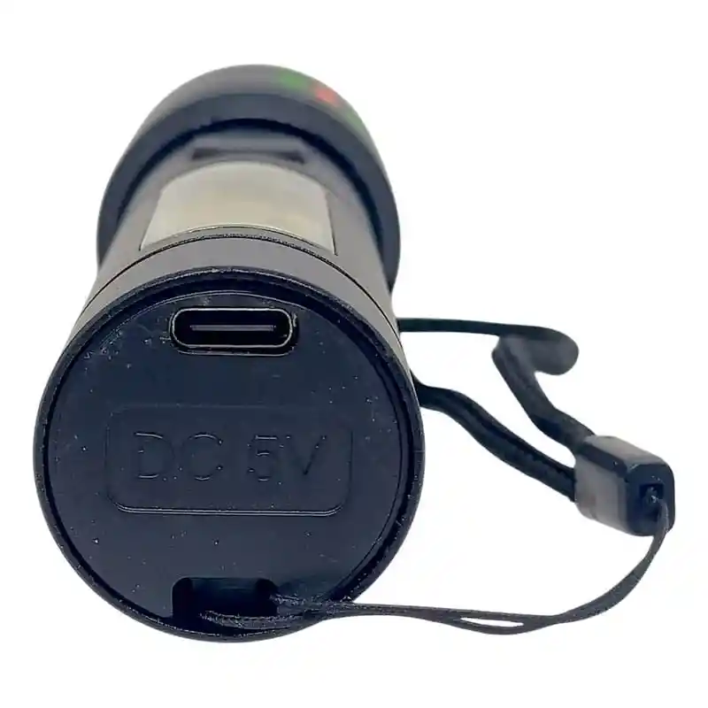 Linterna Led Mediana Recargable Con Zoom - 6 Modos De Luz / Ref: 618