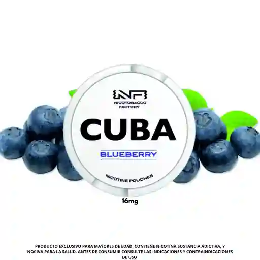 Bolsitas De Nicotina Cuba Blueberry 16mg