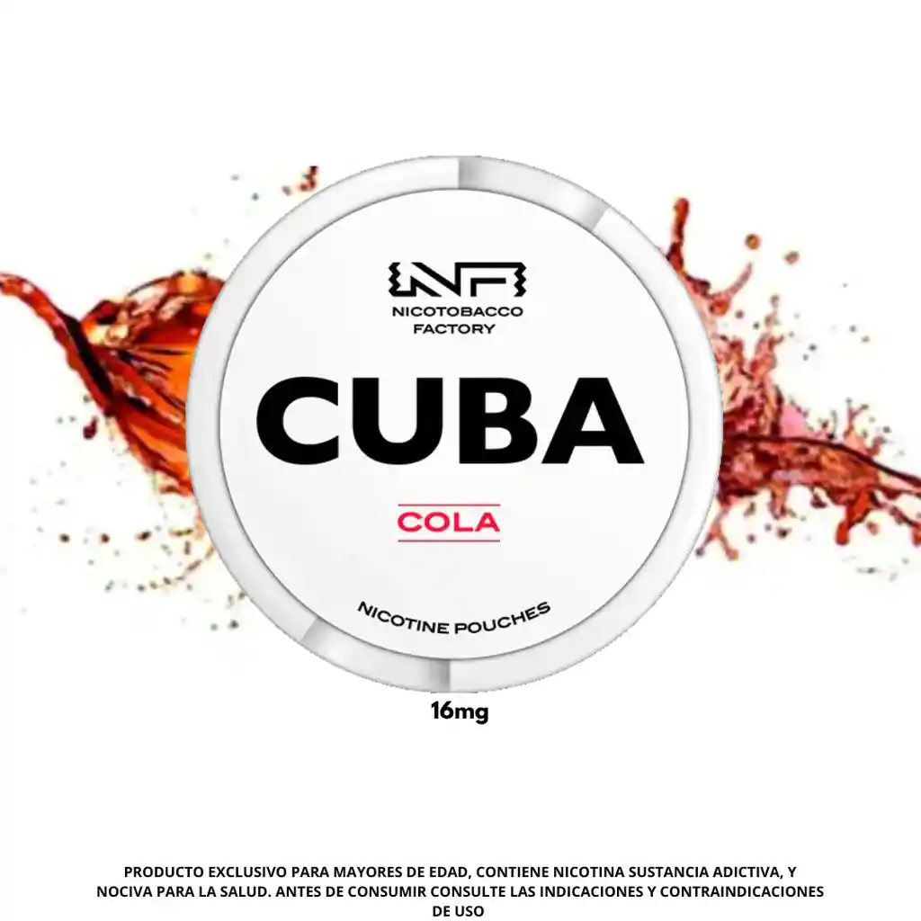 Bolsitas De Nicotina Cuba Cola 16mg