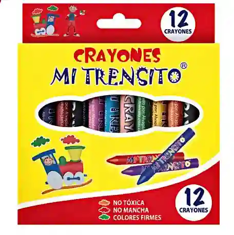Crayones Mi Trensito X 12 Unidades