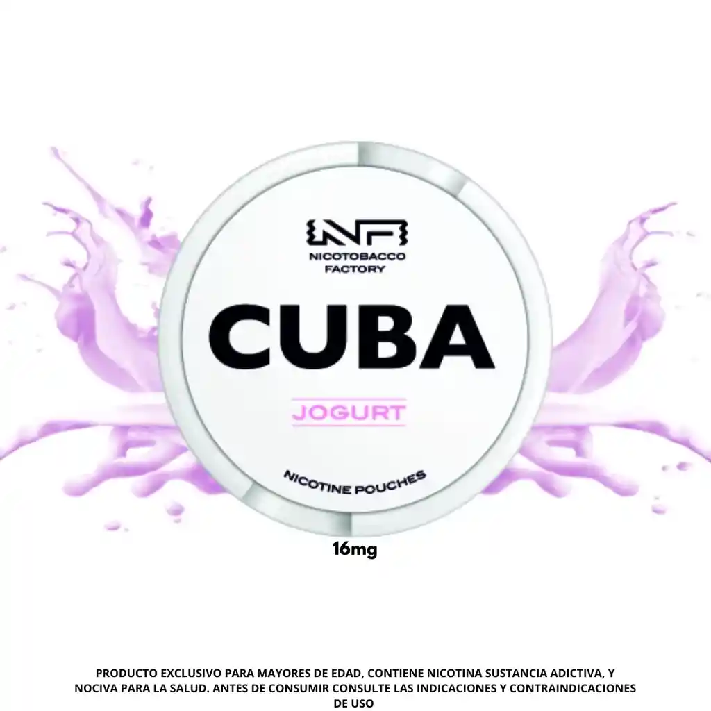 Bolsitas De Nicotina Cuba Jogurt