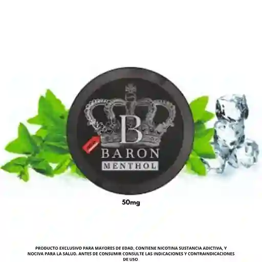 Bolsitas De Nicotina Cuba Baron Menthol 50mg