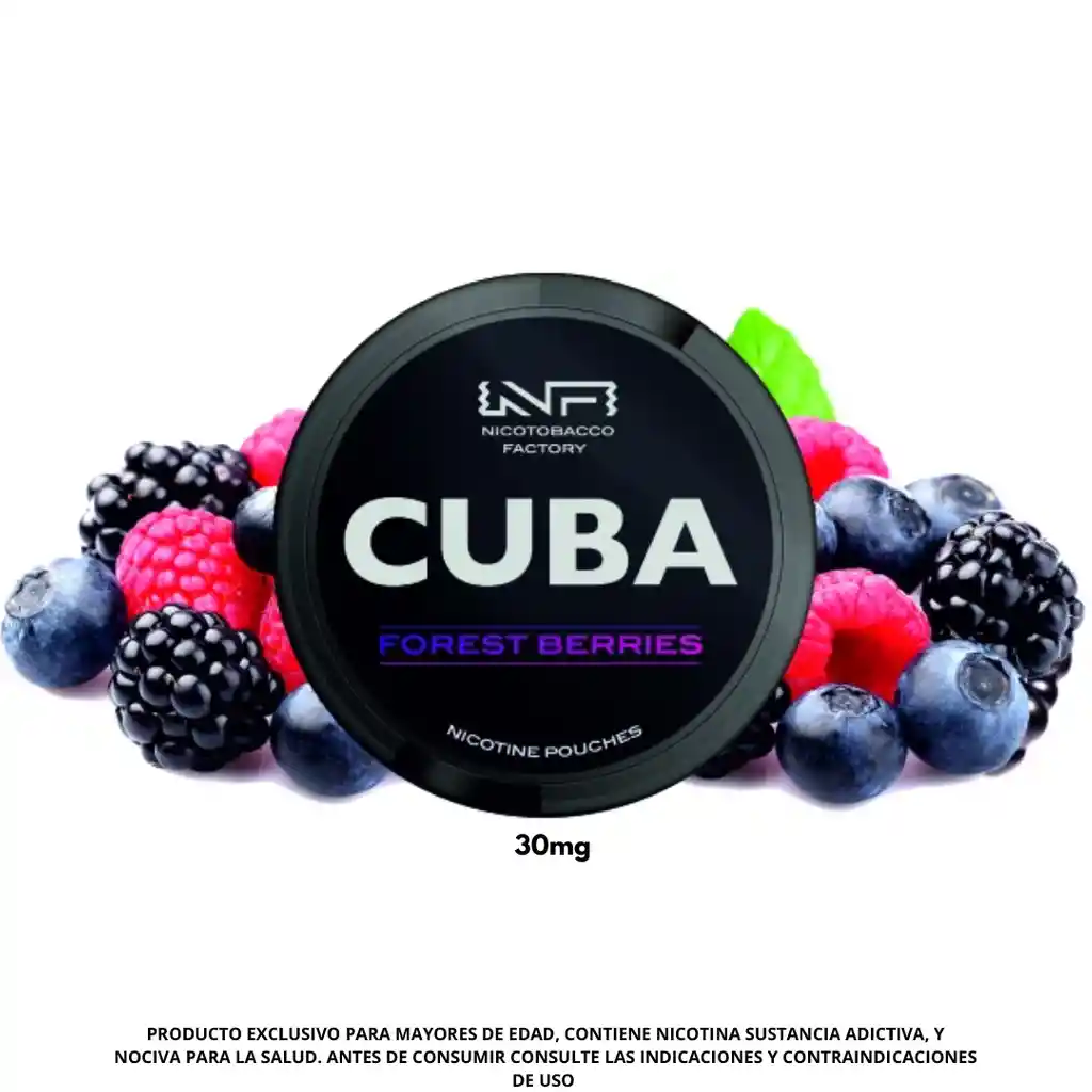 Bolsitas De Nicotina Cuba Forest Berries 30mg