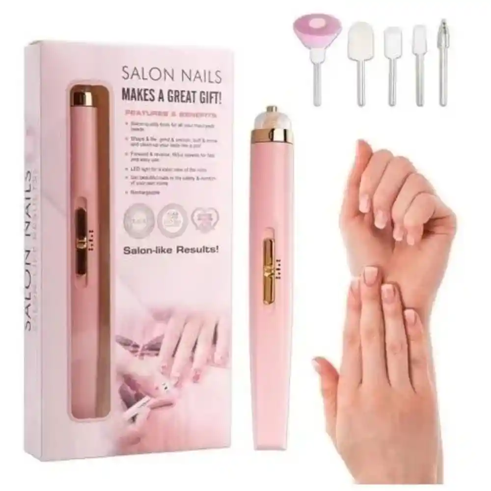 Limpiador De Uñas Eléctrico 5 En 1 Usb Recargable.