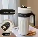 Termo Cafe Pantalla 22 Oz Negro Acero Inxidable A Prueba De Fugas