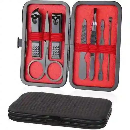 Kit De Manicura Y Pedicura X 7 Piezas Acero Inoxidable
