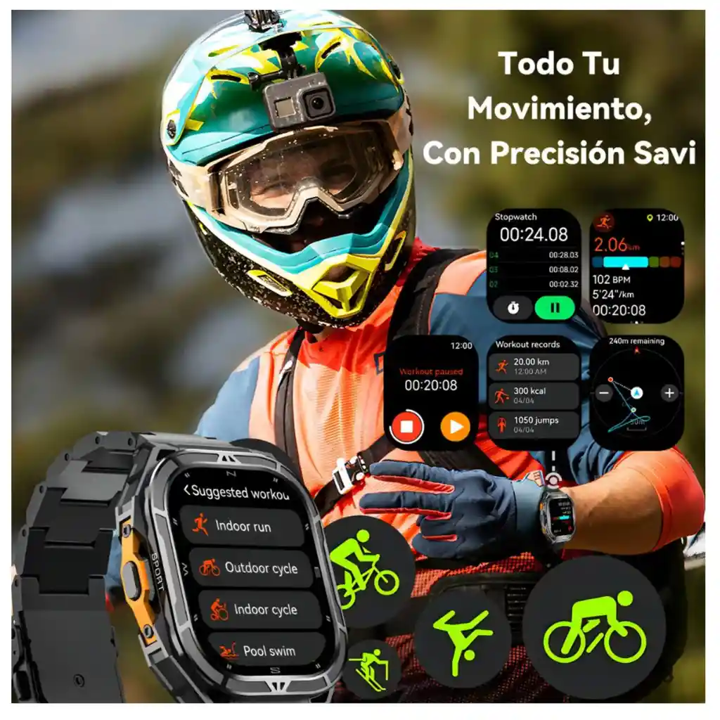 Reloj Smartwatch Inteligente Cubot Gt3 Gps Llamadas Bt