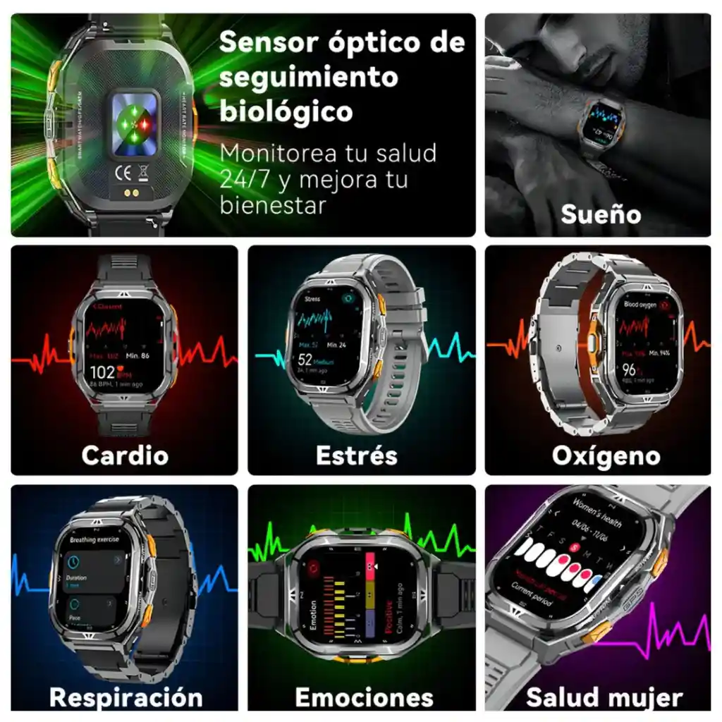 Reloj Smartwatch Inteligente Cubot Gt3 Gps Llamadas Bt