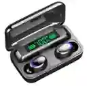 Audífonos In-ear Inalámbricos Bluetooth F9-5 Negro Power Banck