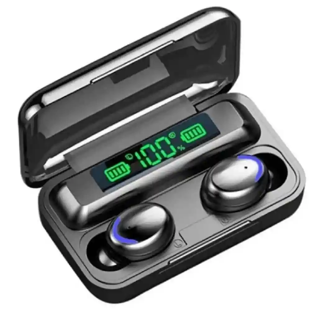 Audífonos In-ear Inalámbricos Bluetooth F9-5 Negro Power Banck