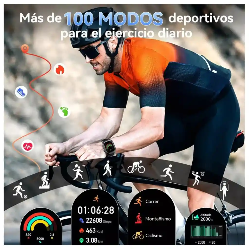 Reloj Inteligente Smartwtach Cubot X1 2.13in Amoled Llamadas Bt