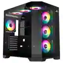 Chasis Iceberg Crystal Edge Negro X7 Fan Argb Maxi Infinity