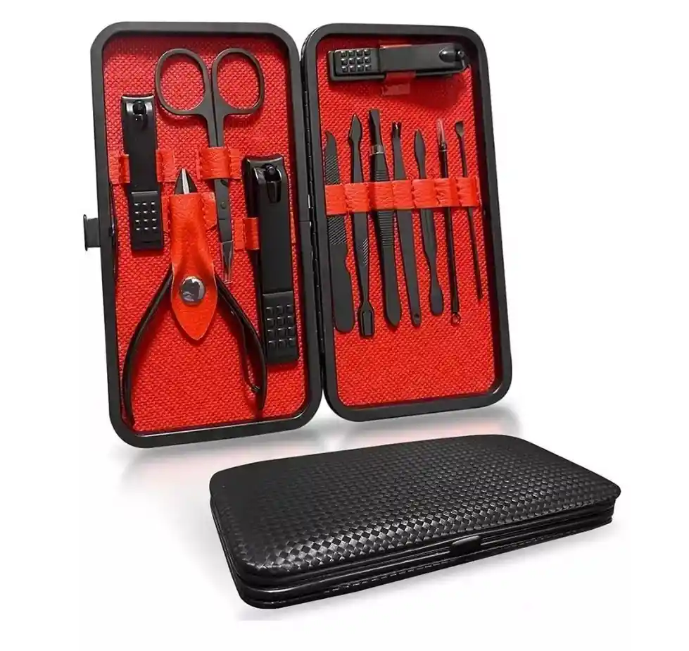 Estuche Kit Manicura Pedicura 12 Piezas