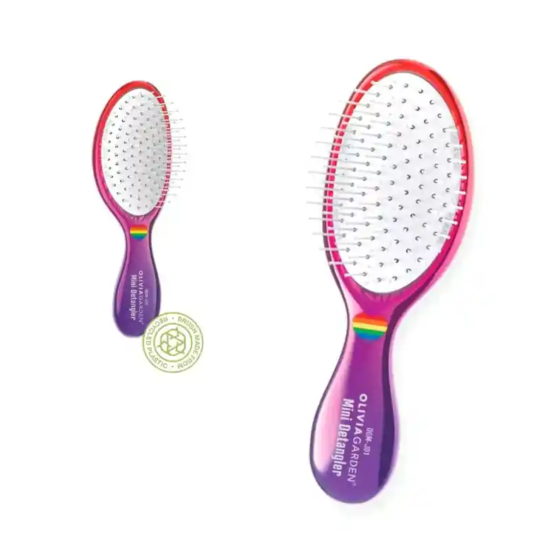 Cepillo Mini Desenredante Dentangler Para Cabello Fino A Medio De Olivia Garden (edición Limitada Og Pride)