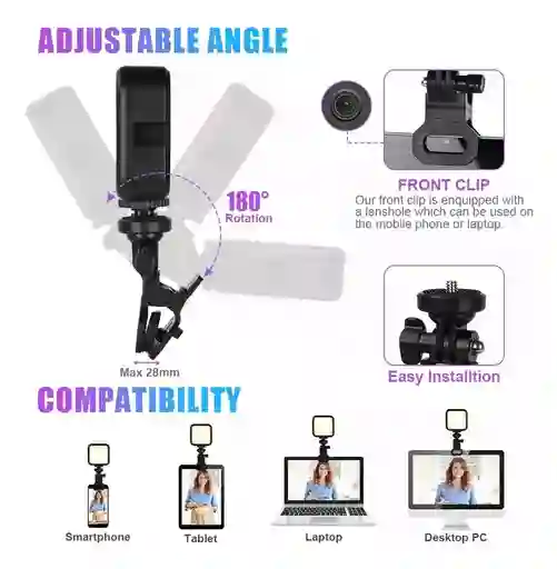 Luz Led Para Selfie Recargable Ay-83