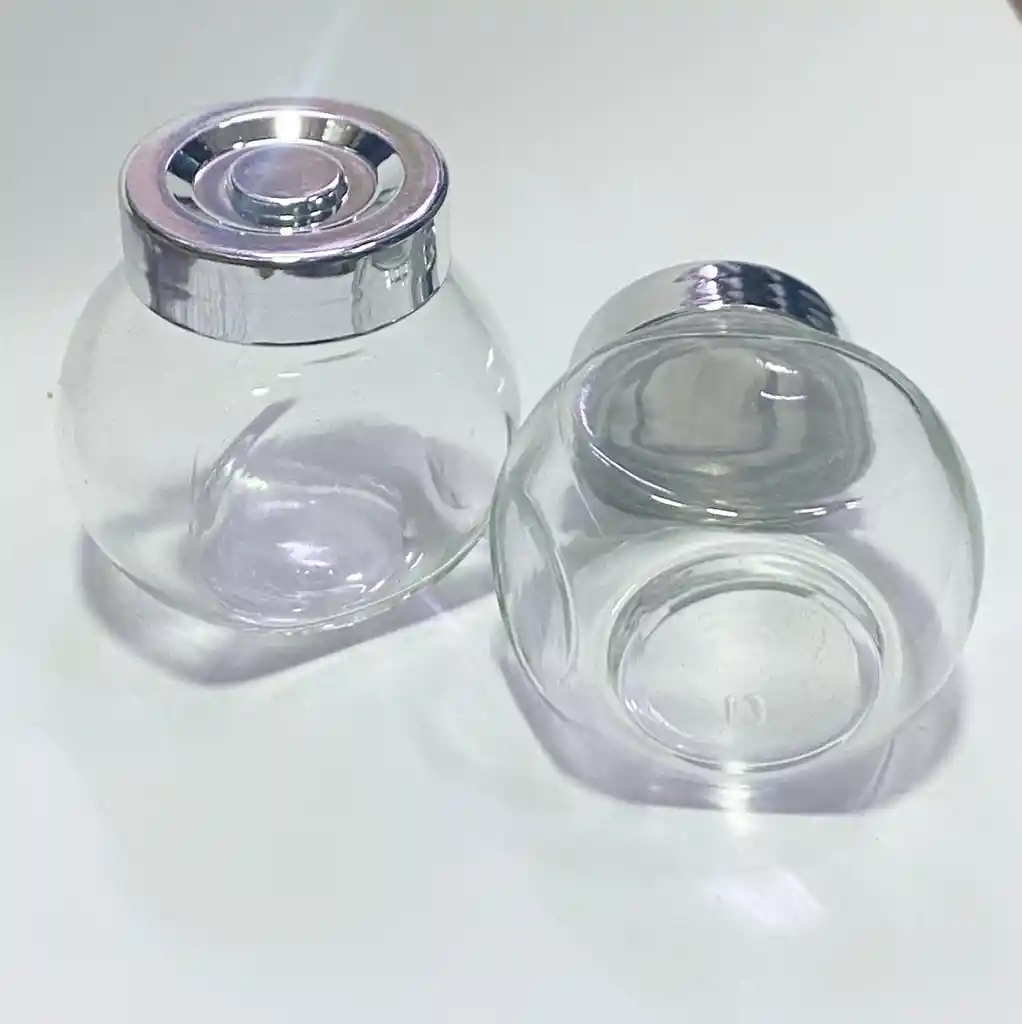 Frasco En Vidrio Con Tapa Plástica 50 Ml