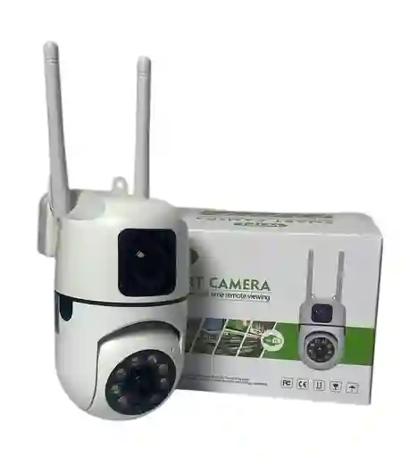 Camara De Seguridad 360, Cuenta Con Dos Camaras, Una Fija Y Otra Con Vision 360, Vision Nocturna Luz Sonido Y Deteccion De Movimiento Camara De Seguridad Cámara