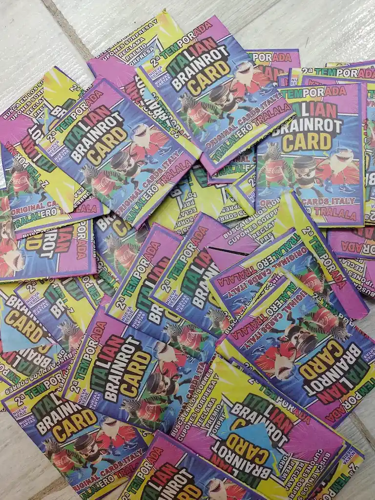 5 Sobres De Cartas Memes Italianos Italian Brainrot (15 Cartas)