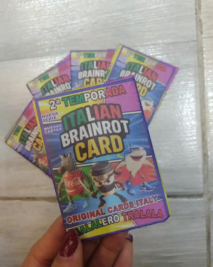 5 Sobres De Cartas Memes Italianos Italian Brainrot (15 Cartas)