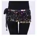 Falda Arabe De Lentejuelas Negro
