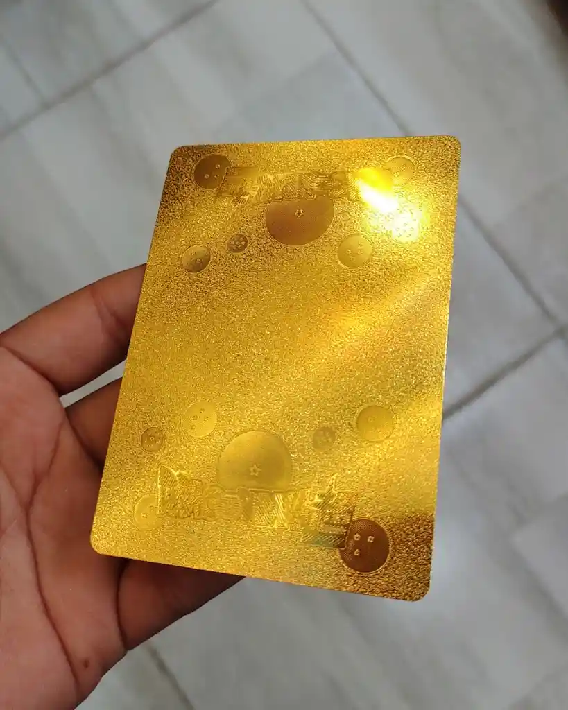 10 Cartas Tarjetas De Dragon Ball Doradas Brillantes Aleatorias