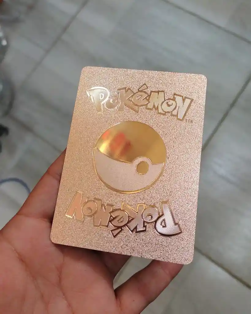 10 Cartas Tarjetas De Pokemon Rosa Bronce Brillantes Aleatorias