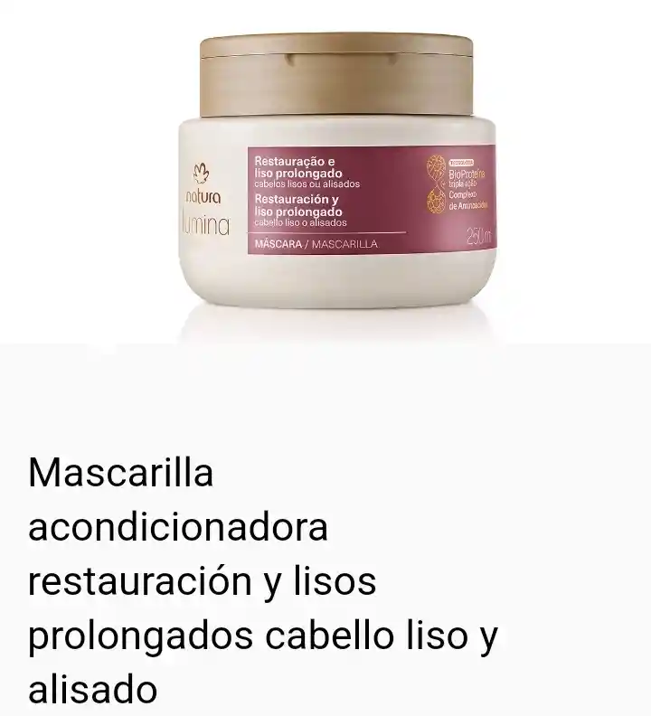 Natura - Mascara Restauración Y Liso Prolongado