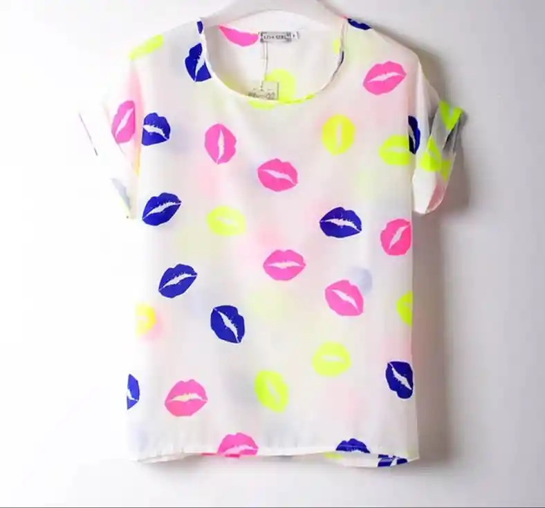 Blusa Multimotivo Mujer Casual