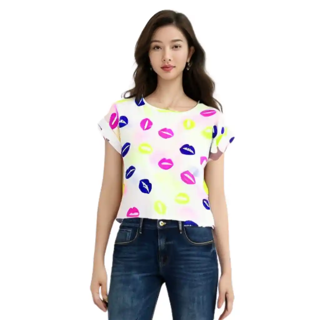 Blusa Multimotivo Mujer Casual